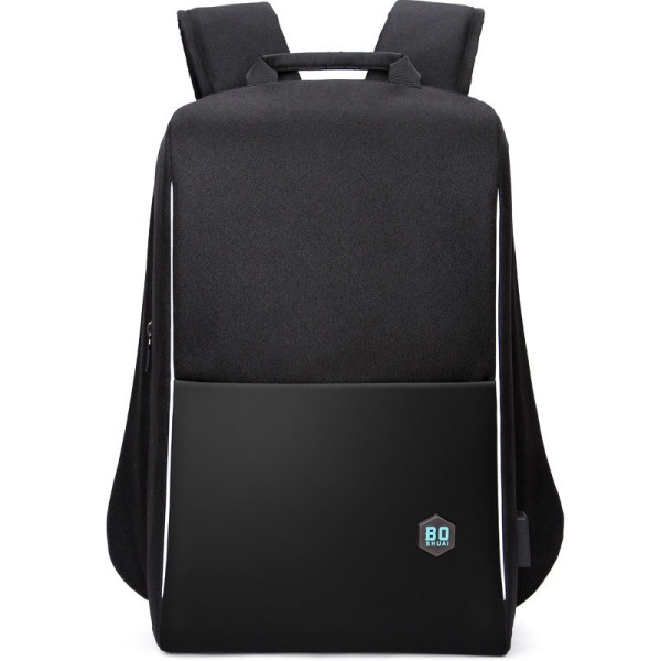 Miesten reppu olkalaukku Business Computer Bag Monikäyttöinen reppu Black 15.6