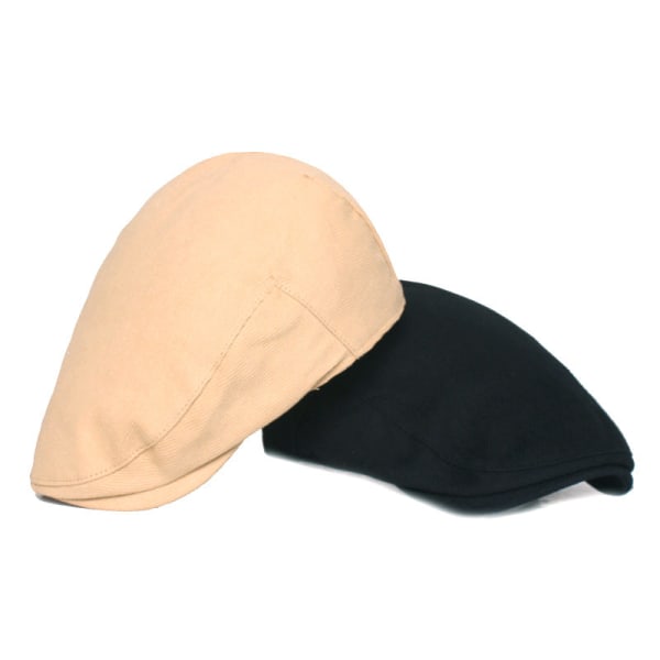 Beret Hat Enkel Casquette Kunstnerisk Ungdom Beret Herre- og Damehatter Advance Hats Herrelue Khaki Average Size (58cm)