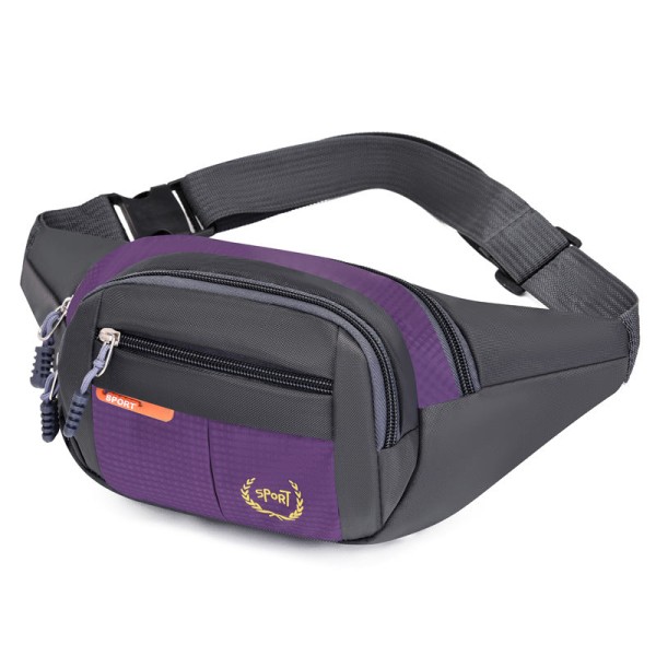 Taljetaske Pung Stor Kapacitet Skulder Messenger Bag Sportstaske Purple