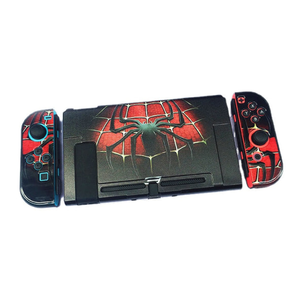 For Switch Game Theme Fargerike deksler Beskyttende skallbryter Lakkert silikonbeskyttelsesdeksel Spider-Man