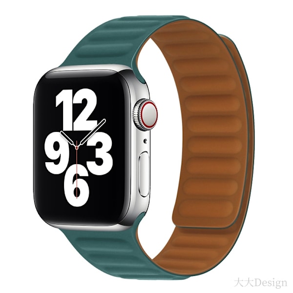 Kellon ranneke Apple Watch iWatch 38/40/41mm Malakiitti Vihreä