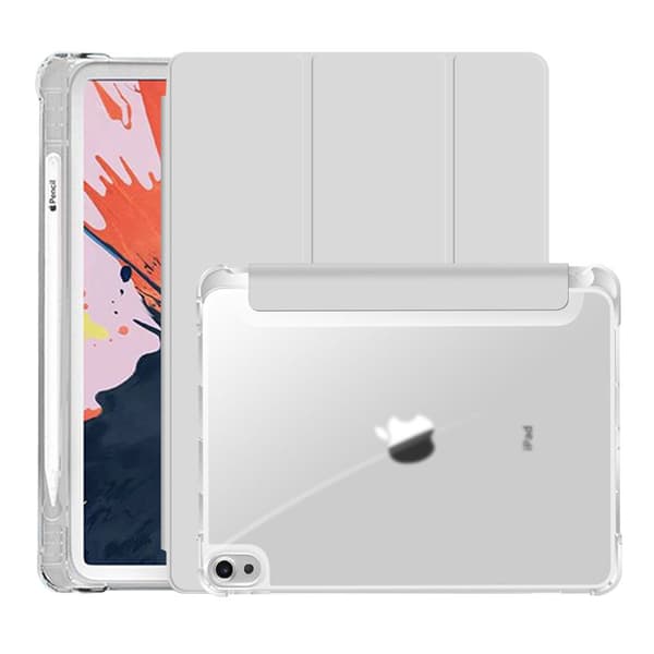Stilig etui for iPad mini 45 space gray magnetisk stropp transparent tri fold
