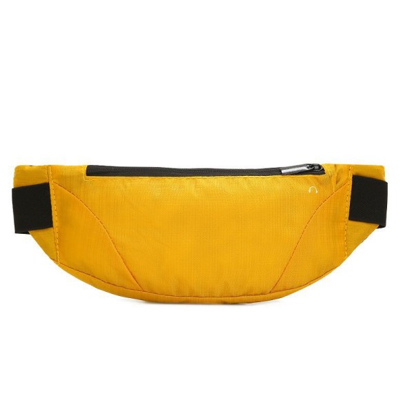 Fanny Pack Løbebælte Taljetaske Organizer Sport Stor kapacitet usynlig Yellow 38*12*1