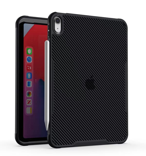 Fodral för iPad Pro 11 2024 Svart Kolfibertextur Stöder Magnetisk Laddning