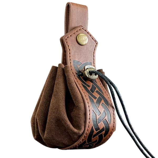 Naisten käsilaukku Style Keskiaikainen riippuvyö Kolikkokukkaro Vintage Belt Dark brown S00074