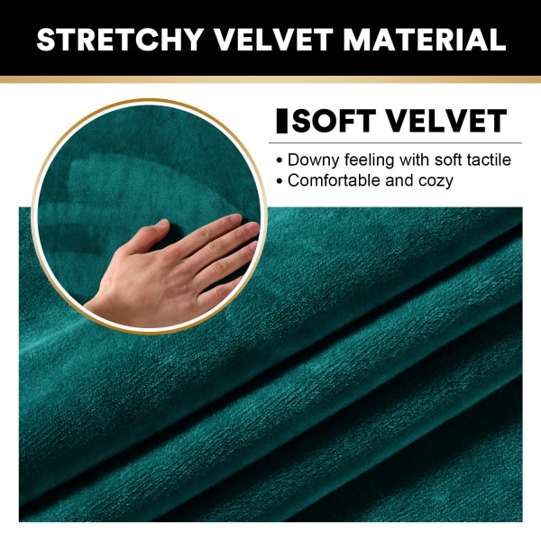 Cover Velvet Stretch All Inclusive Super pehmeä pitkä cover Gray and blue L