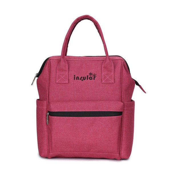 Pusletasker Mommy Bag Multifunktionel vandtæt rygsæk Maca Red