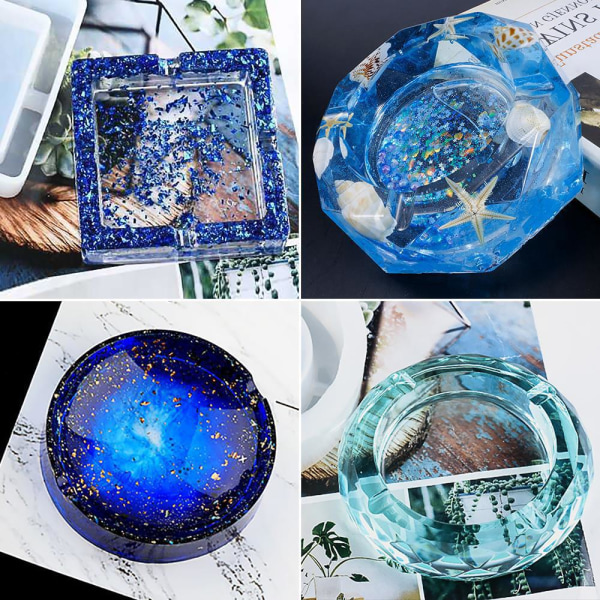 Askkopp Spot Crystal Limform Stor form diamant rund askfat 19.5cm oversized diamond ashtray