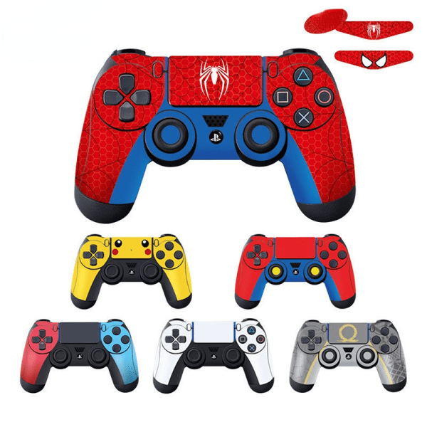 Til PS4 Håndtag Stickers Foreign Trade Hot Selling PS4 Slim Gamepad Stickers Fortnite Series P5 Dark Blue