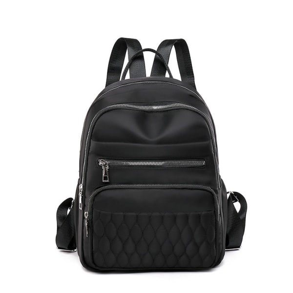Kouluopiskelijareppu College Bookbag -matkalaukku Täydellinen nylon muoti casual suuri kapasiteetti Black
