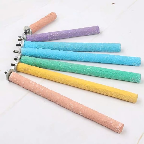 Safe Non-Toxic Bird Toys 2pcs Frosted Stick Parrot Claw Grinding Stick Cage Utensils Accessories 50cm long Diameter 2cm