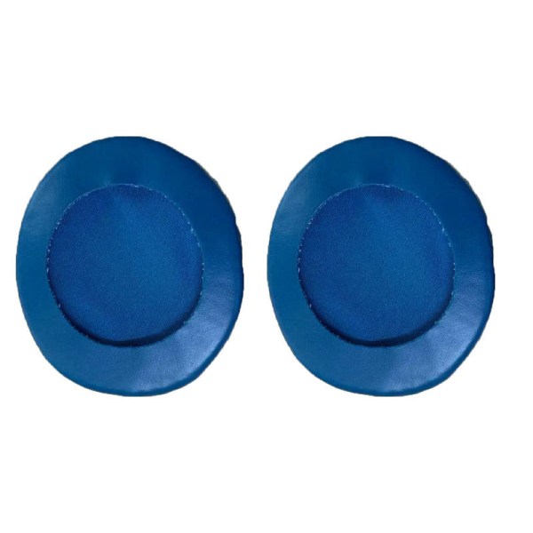 Erstatningspute for ørepute for oval 80x70 mm blå PU-skinnsvamp Blue