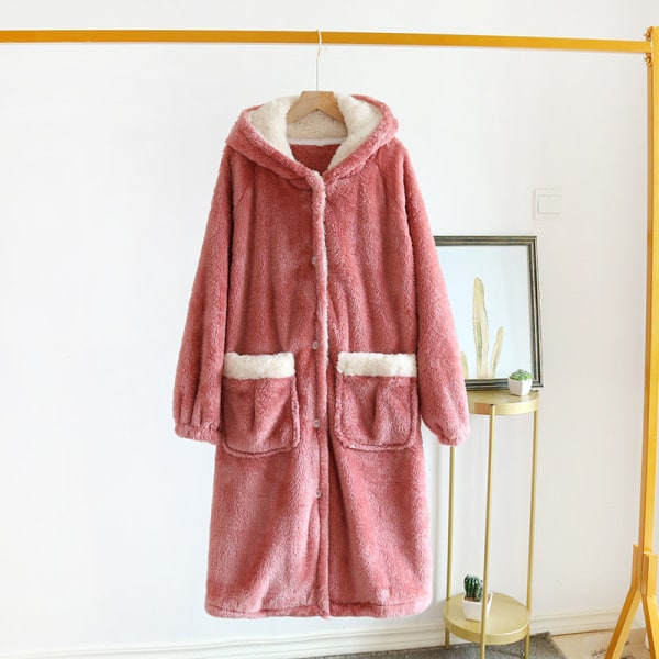Hanki mukava ja söpö naisten Onesie-pyjamat pehmeistä pehmokankaista pink M