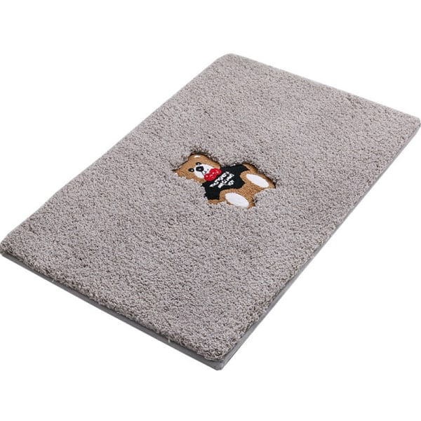 Bademåtte Skridsikret Absorberende Bruser Badetæppe Tæppe Kage Velvet Beige 40*60cm