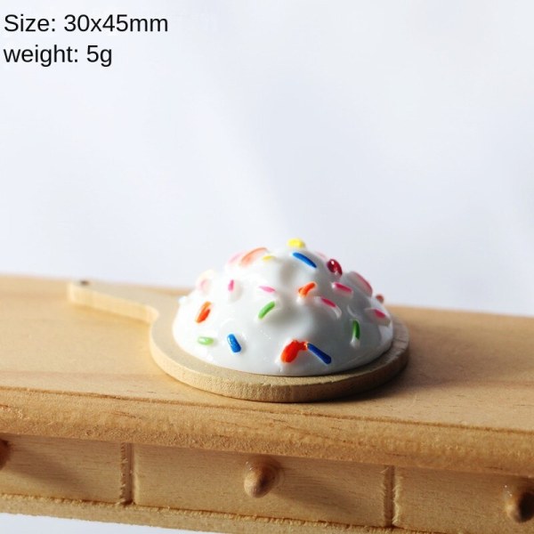 Miniatyrmöbler Leksak Dockor Hus Gör det själv Dekoration Tillbehör Minibricka Tårta Bröd Ice cream cake