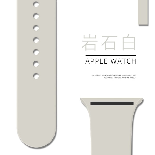 Klockarmband för Apple Watch iWatch 38/40/41MM Extended Rock White