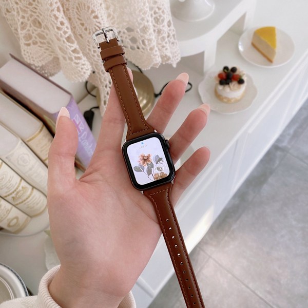 Urrem til Apple Watch iWatch 38mm /2/3 generation Varm brun