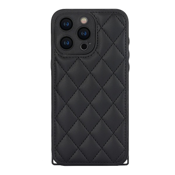 Etui til iPhone15pro 6.1 sort uden snor ins crossbody diamant håndtaske