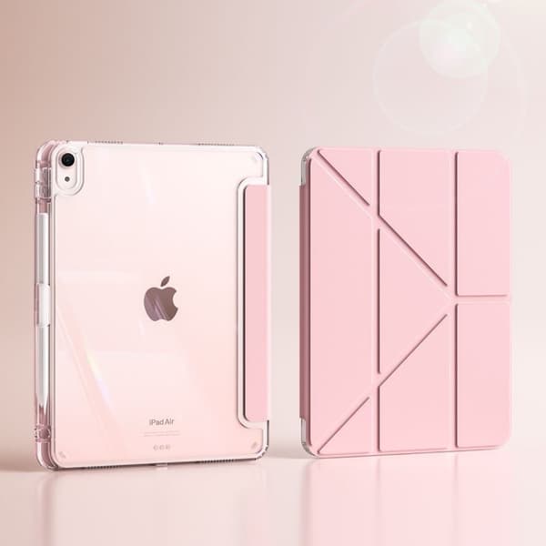 Stilfuldt etui til iPad 10.2\" 7/8/9 pink foldbart
