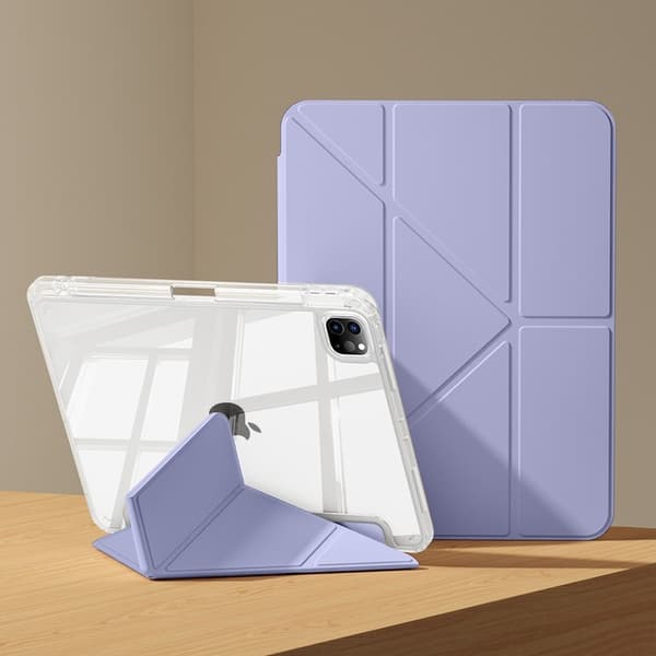 Etui til iPad Pro 2018 11\" Lys Lilla Batch Alsidig Tri-fold Støtte