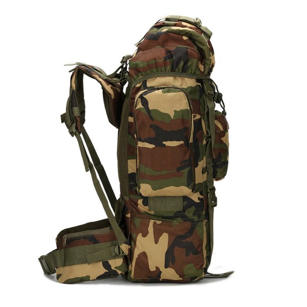 Kvinder pige rygsæk skuldertaske skoletaske Udendørs Sport Vandring Udendørs Vandring Bjergbestigning Stor Kapacitet 65L Stor Taske Udstyr Army Green 32*20*75cm