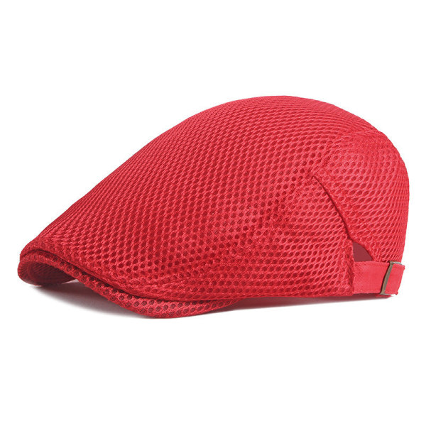 Baskerhatt 2022 Summer Thin Hollow Andningsbar cap Bright red 55-60cm