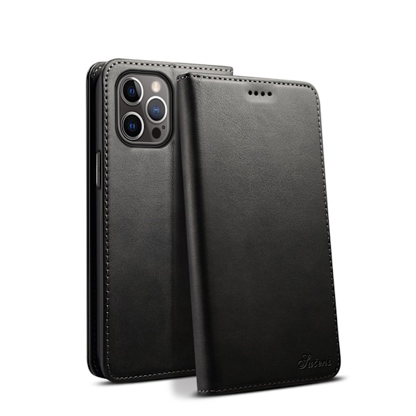 Etui til iPhone 14 J01 sort flip kortholder