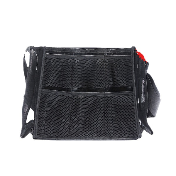 Menn kvinner Fanny Pack Midjeveske Pustende Brudesminke Fixeringssminke Kosmetisk med stor kapasitet Black 30*6*25cm