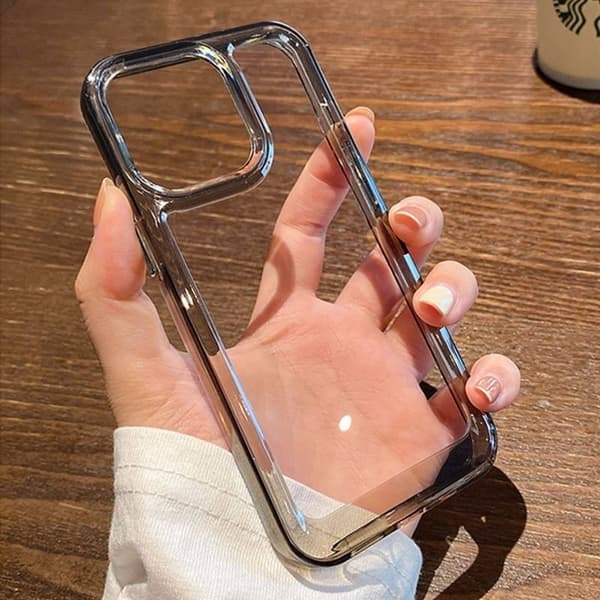 2 stk. deksel til iPhone 17pro Space Black Akryl Rillet Fallbestandig