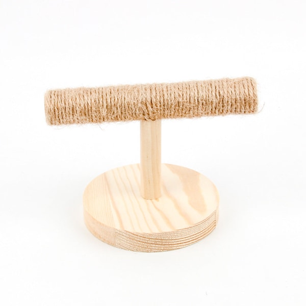 Säkra giftfria fågelleksaker Kontorsstativ för hamprep i trä Pedagogiska leksaker Hemp rope stand