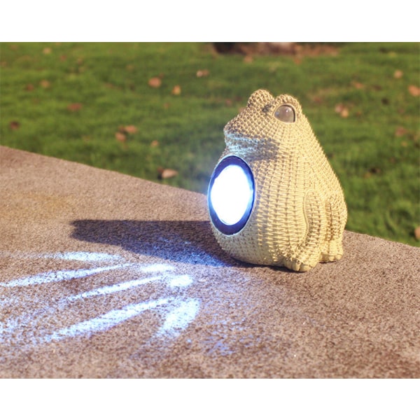 Solenergi utendørs hagelampe vanntett spotlight Frog shape