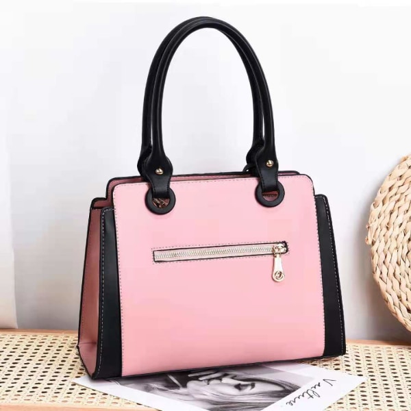 Kvinder Dame Håndtaske Trendy Fashion Skulder Messenger Bag Stor Kapacitet Commuter Bag Pink