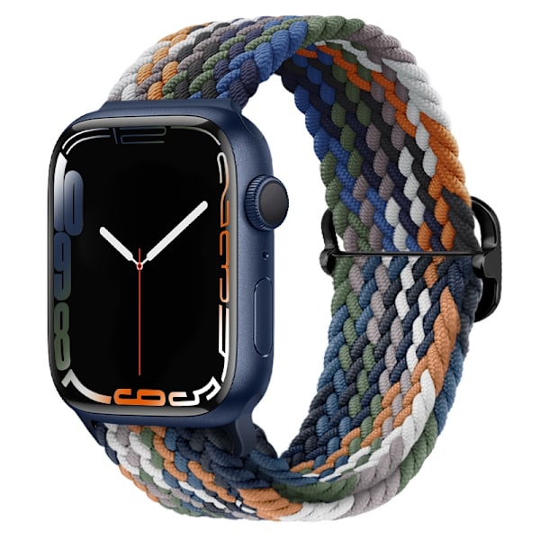 Klockarmband för Apple Watch iWatch 38/40/41/42mm denim färgglatt