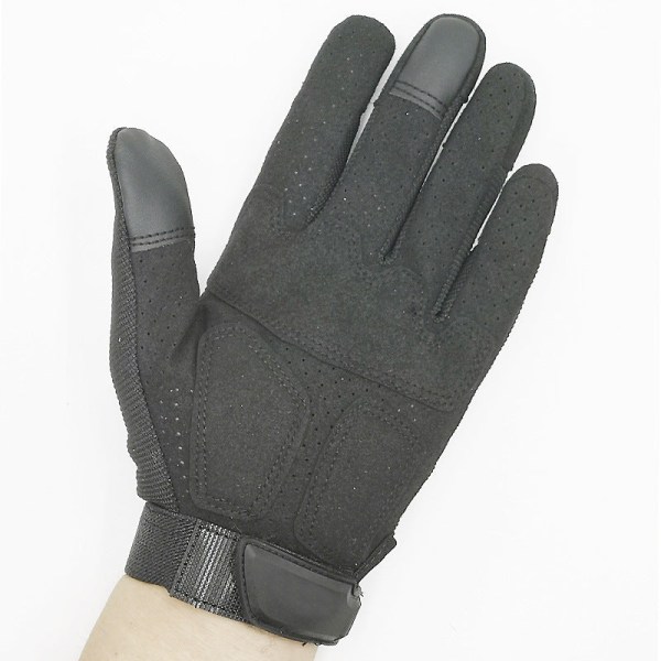 Kvinner Menn Sykkelhansker Utendørs Sport Trening Fjellklatring Full Finger Protection Touch Screen Khaki XL