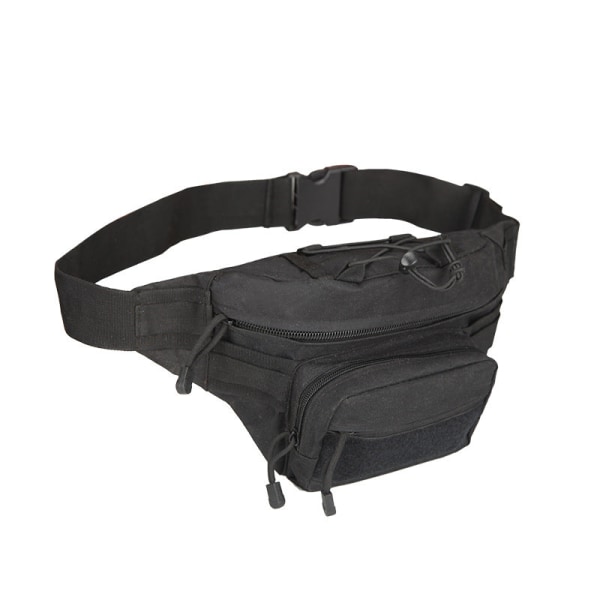 Fanny Pack Löpbälte Midjeväska Organizer Outdoor Casual Fit Black Average size