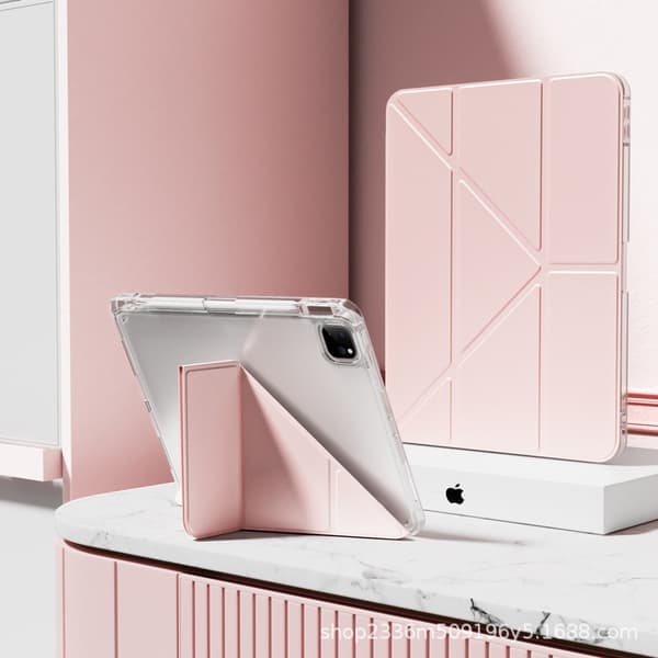 Fodral för iPad 2022 10:e generationen 10,9\" Sakura Pink Y Vikbart Multi-vinkelstöd