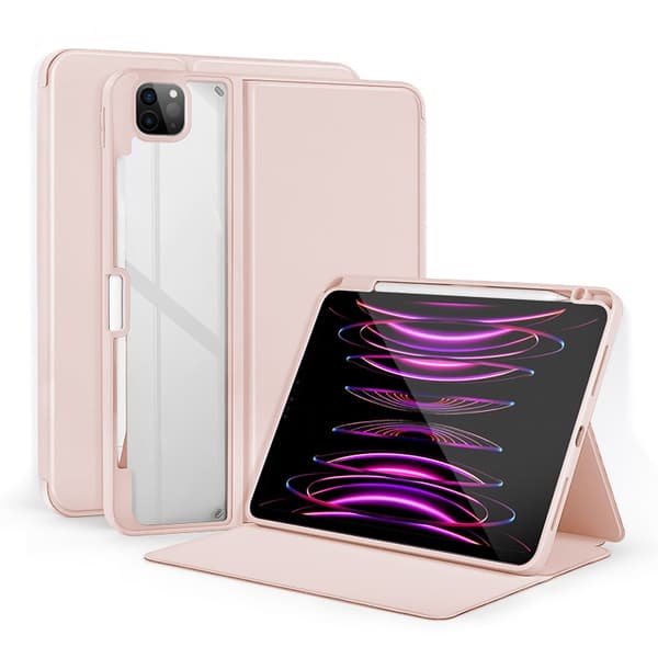 Stilig etui for iPad 7/8/9-10.2\" lys rosa stropp