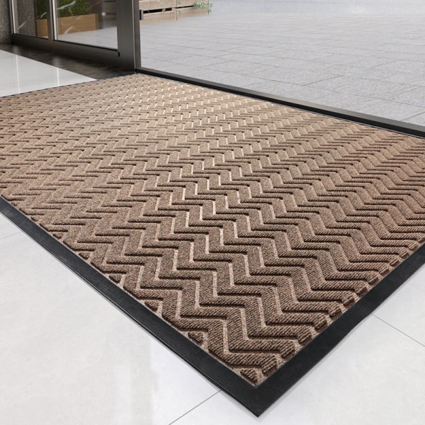 Badematte Sklisikre Absorberende Dusj Badeteppe Teppe Gummi NO.40 Brown 60*90cm