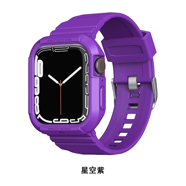 Klockarmband för Apple Watch iWatch 42/44/45 General Star Lila
