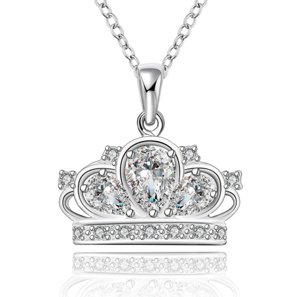 Elegantti naisten kaulakoru muoti Luova temperamentti Crown Crystal Shining Noble Riipus Uusi tuote