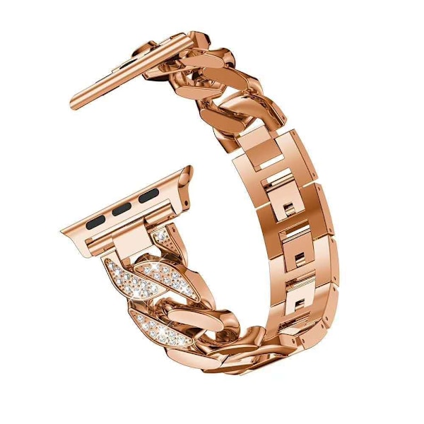 Klockarmband för Apple Watch iWatch 38/40/41/ 10:e generationen 42mm roséguld