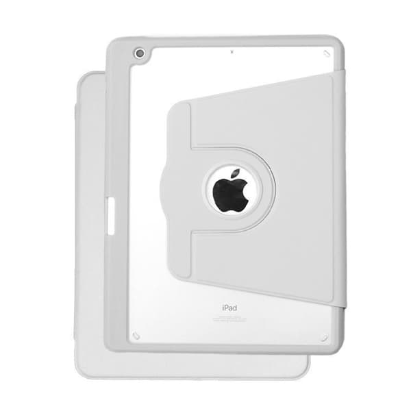 Etui til iPad 2020 8 10.2\" bokstil roterende grå hvit hard