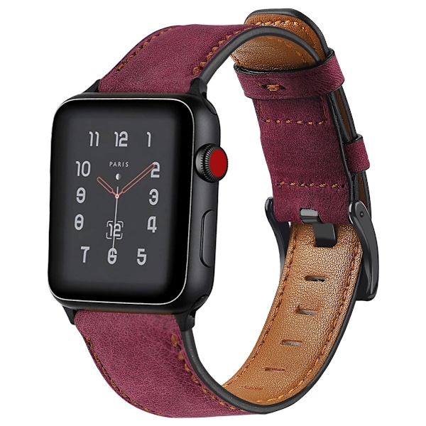 Klockarmband för Apple Watch iWatch 38/40/41mm Rosröd