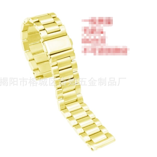 Klockarmband för Apple Watch iWatch 22 bredd 38/40/41 tre pärlor massivt guld