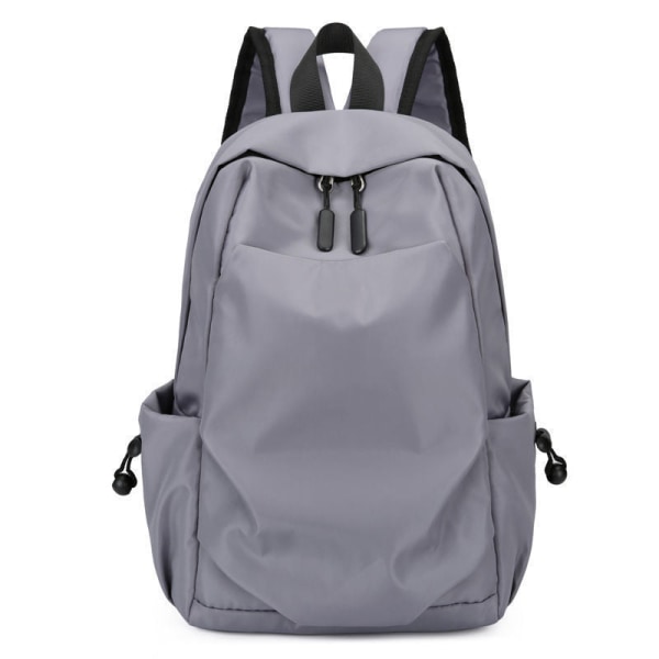 Skoletaske Simple Leisure Travel Bag Commuter Lille Rygsæk gray