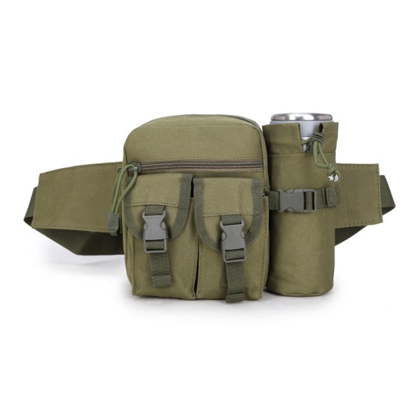 Fanny Pack Löpbälte Midjeväska Organizer Taktisk multifunktionell vattenkokare Army Green 18*13*9（CM）