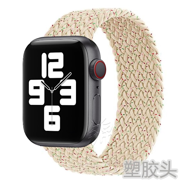 Klockarmband för Apple Watch iWatch 38/40/41/42mm storlek L, längd 155mm Stjärnljus färg prickar