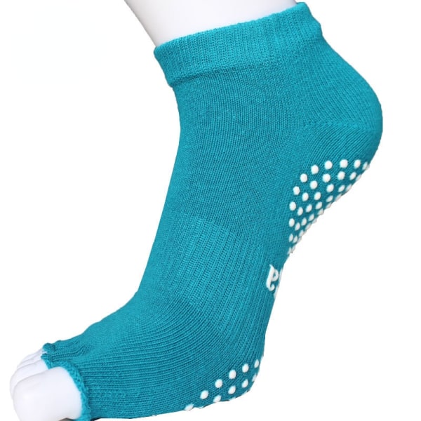 5 par tåsokker dame silikon sklisikker yoga pilates sokker, bomull flerfarget valgfritt 1 Average Size