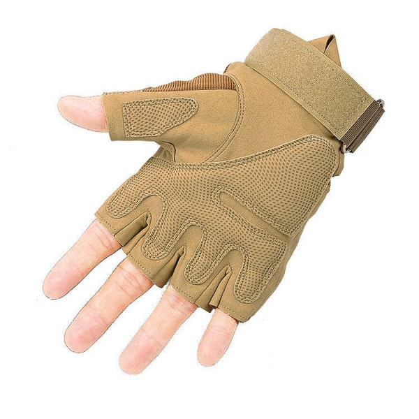 Naiset Miesten Pyöräilyhanskat Half Finger Tactical Urheilu Kiipeily Fitness Super sand XL