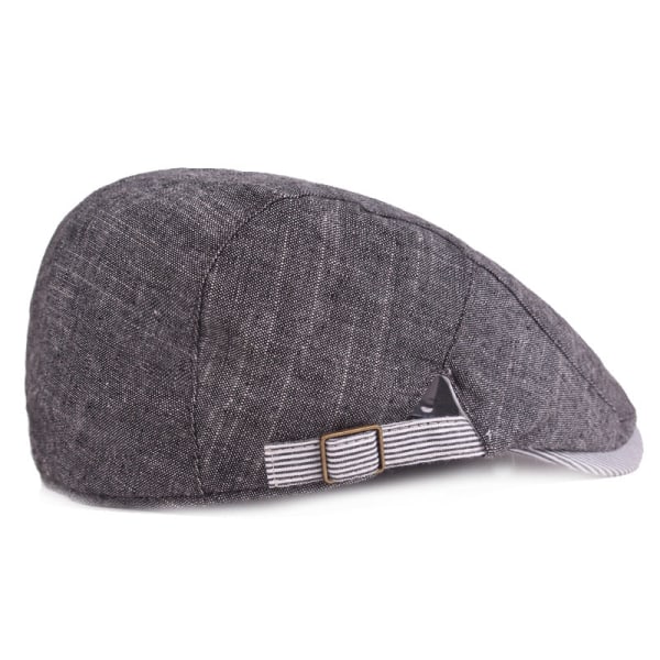 Barettihattu Baretti Miesten cap puuvillainen Advance-hatut Yksinkertainen aurinkohattu keski-ikäisille ja iäkkäille naisten hattu Dark gray Adjustable